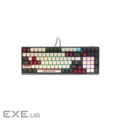 Механічна бездротова клавіатура A4Tech Bloody WS98 (Pixels Red), з малюнком