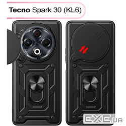 Чохол до мобільного телефона BeCover Military Tecno Spark 30 (KL6) Black (713541)