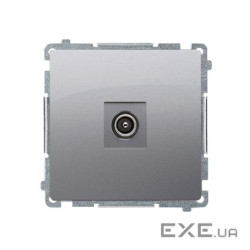 Розетка антенная Basic TV, сталь inox (BMAK3.01/21)