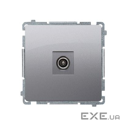 Розетка антенная Basic TV, сталь inox (BMAK3.01/21)