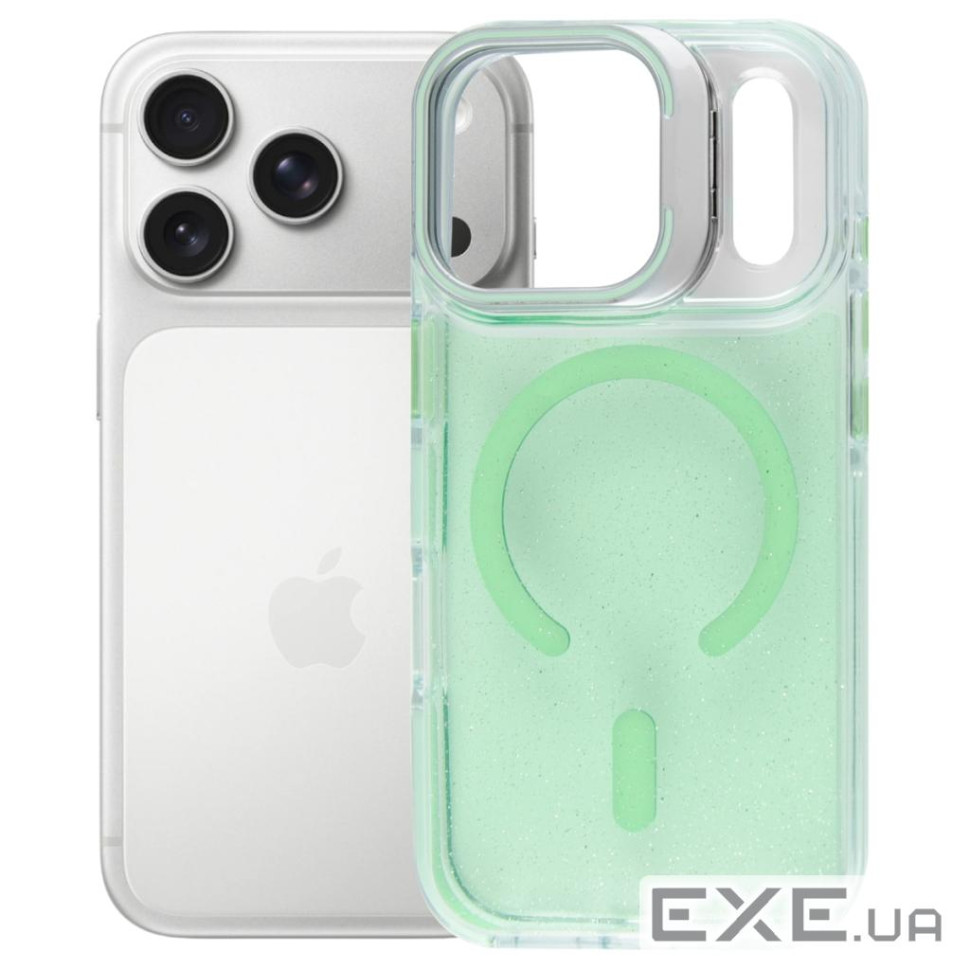 Чохол до мобільного телефона BeCover FIBRA Star Shine MagSafe Apple iPhone 17 Pro Green (715427)