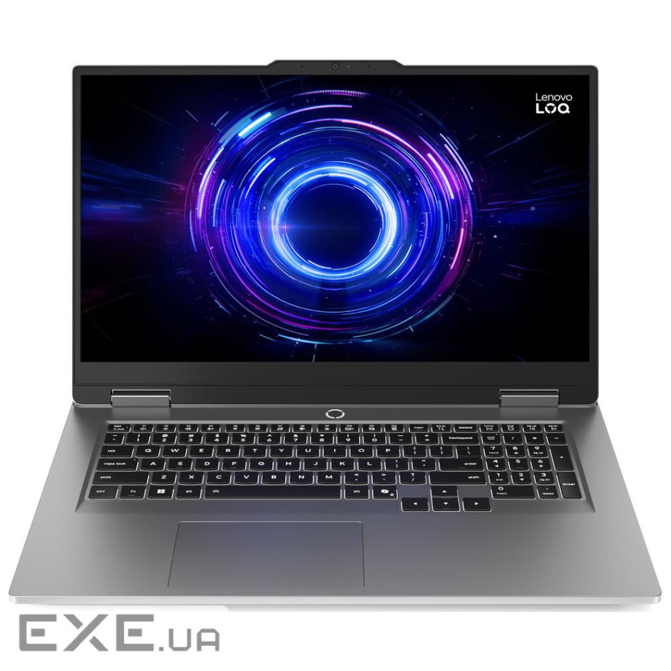 ноутбук 17.3FM_165Hz/i7-14700HX/16/512/RTX 5070 8G B/DOS/BL/Luna Grey/2Y LENOVO LOQ 17I (83JH00FURA)