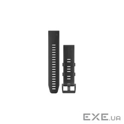 Ремінець до смарт-годинника Garmin fenix 5 Plus 22mm QuickFit Black Leather (010-12740-01)