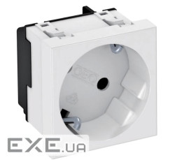 Розетка modul 45 з заземл. та шторками 250V~, 16A, 33 / біла OBO Bettermann 6120072 OBO Bettermann 6120072