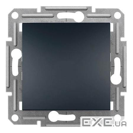Вимикач 1-клавішний антрацит Schneider Electric EPH0100171 Asfora