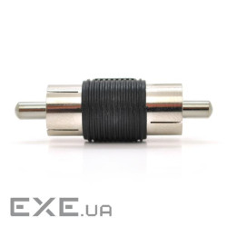 Спліттер RCA-M (тато)-RCA-M (тато), Black, пластик (RCA-M-RCA-M)