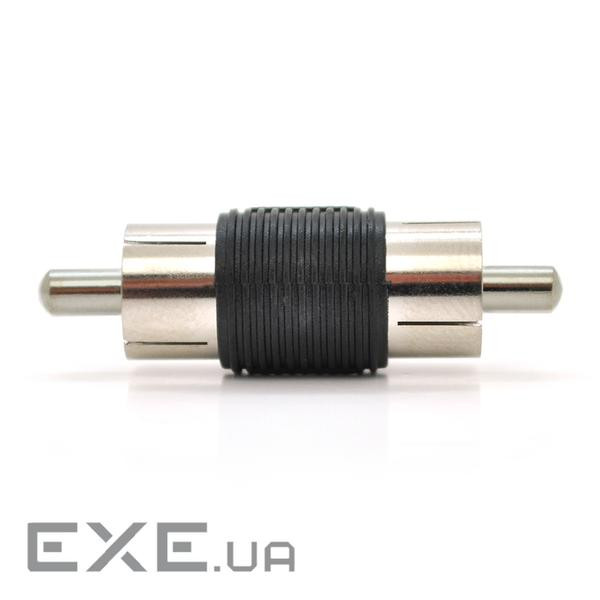 Спліттер RCA-M (тато)-RCA-M (тато), Black, пластик (RCA-M-RCA-M)