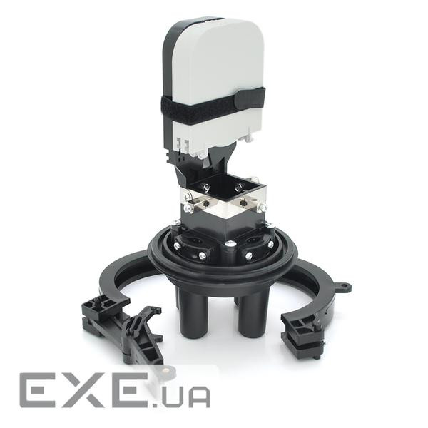 Муфта оптична Merlion ML-OP-F101H-24C, герметична, 4 введення, до 4-х касет, до 24 зварок, матеріал