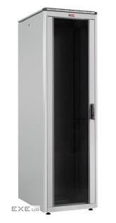 Шафа DYNAmic 45U 19" 600x800 мм, перф.двері, навант. 600 кг, сіра (RAL 7035) (LN-FS45U6080-LG-241-F)