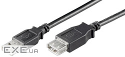 Кабель Goobay подовжувач USB2.0 A M/F 3.0m, AWG28 2xShielded D=4.2mm Cu (75.09.3600-1)