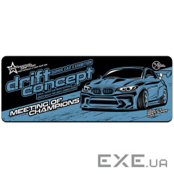 Килимок 300*700 тканинний Drift concept з бічним прошивкою, товщина 2 мм, Dark blue, Пакет (LA3033) (LA3033)