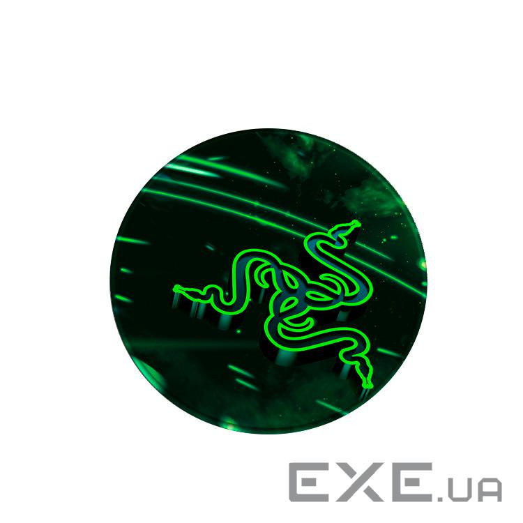 Килимок 200*200 мм тканинний RAZER 8 з боковою прошивкою (круглий), товщина 3 мм, колір Black (RRZ8) Black (RRZ8)