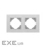 Рамка Videx BINERA сріблястий алюміній 2 пости (VF-BNFRA2H-SL)