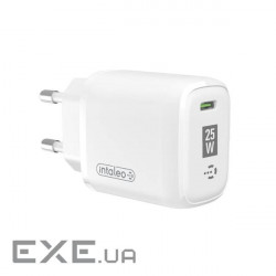 Зарядний пристрій Intaleo TCGQPD125 1хType-C 3A/25W QC/PD3.0 (1283126538827)