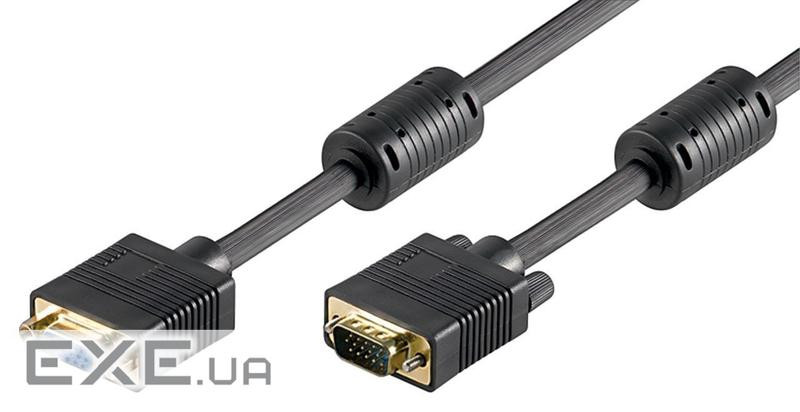 Кабель монітора-подовжувач Goobay VGA HD15 M/F 3.0m, D=8.0mm (75.05.0486-1)