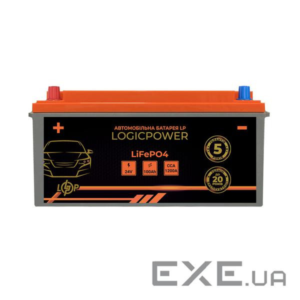 Автомобільний літієвий акумулятор LP LiFePO4 24V - 100 Ah (+ зліва) BMS 1200А (24772)