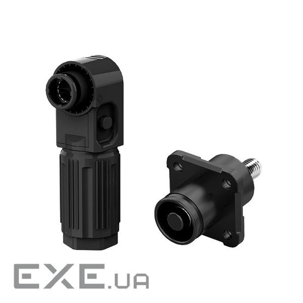 Комплект роз&apos,ємів для АКБ (тато+мама), SRDB-200С, 200А, 1500V, IP67, Black , 1500V, IP67, Black