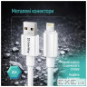 Дата кабель USB 2.0 AM to Lightning 2.0m 3A zinc alloy braided white ColorWay (CW-CBUL099-WT)