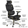 Офісне крісло Mealux D2 Air Plus Black (HF-D2 Plus M/B)