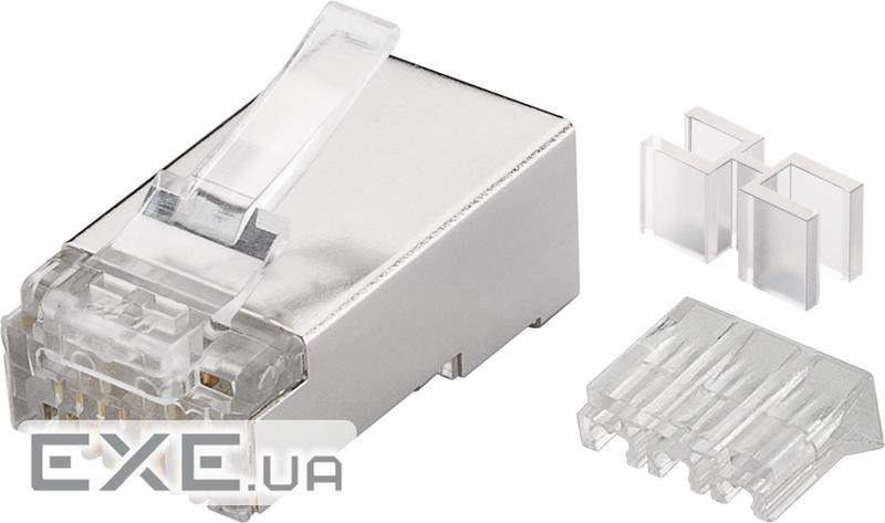 Конектор мережевий FreeEnd-RJ45 STP6a,конектор +Theader Gold,прозорій (75.07.2502-100)