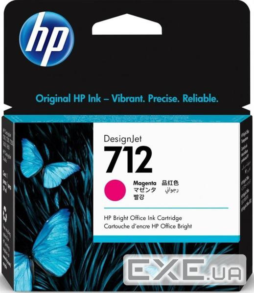 Картридж HP DJ No.712 DesignJet Т230/Т630 Magenta 29ml (3ED68A)