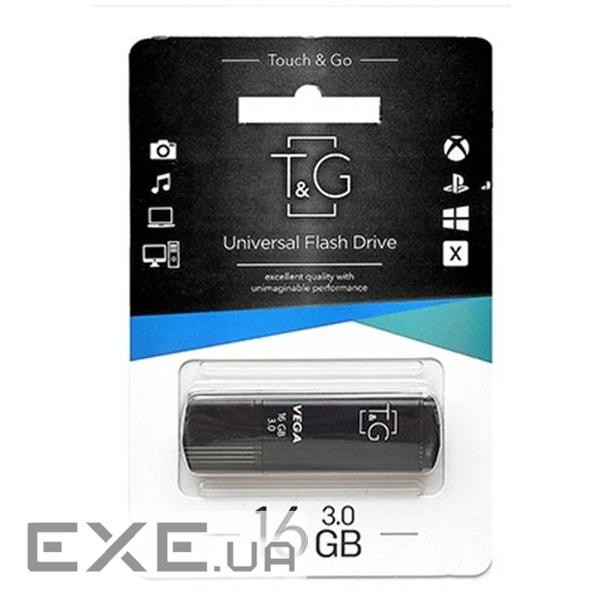 Флеш-накопичувач USB3.0 16GB T&G 121 Vega Series Black (TG121-16GB3BK)