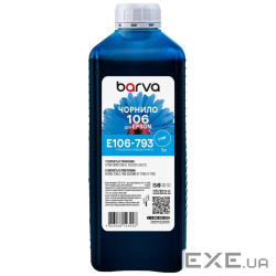 Чорнило Barva Epson 106 1л, Cyan (E106-793)