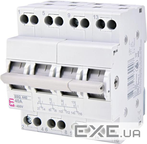 Перемикач навантаження ETI SSQ 440 "1-0-2", 4p 40A (2421445)