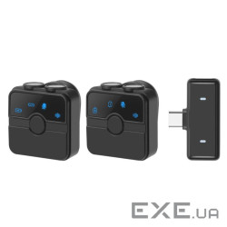 Бездротовий петличний мікрофон PULUZ PU3155B SmartLink WS300 з магнітним корпусом