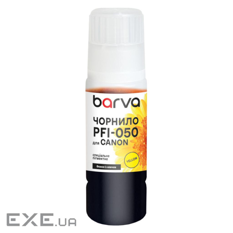 Чорнило Barva Canon PFI-050 Special, 70мл, Yellow pigmented (C050-966e)
