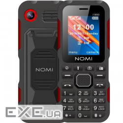 Мобільний телефон NOMI i1850 Black/Red (i1850 Black Red)