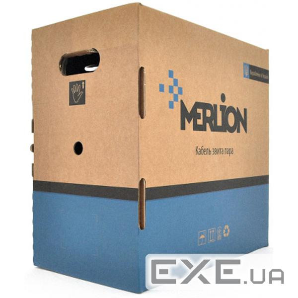 Кабель UTP, CCA, для зовнішньої прокладки, 4x2x0,54 мм, Merlion, Cat.6, бухта, 30 (KNPMLCCA6054305W) , 30 (KNPMLCCA60543