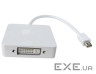 Адаптер FHD 1080p Mini DisplayPort - DVI/DisplayPort/HDMI 0.2м White (S0416)