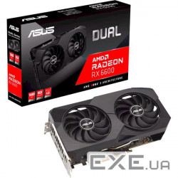 Відеокарта ASUS Dual Radeon RX 6600 V2 8GB GDDR6 (DUAL-RX6600-8G-V2)