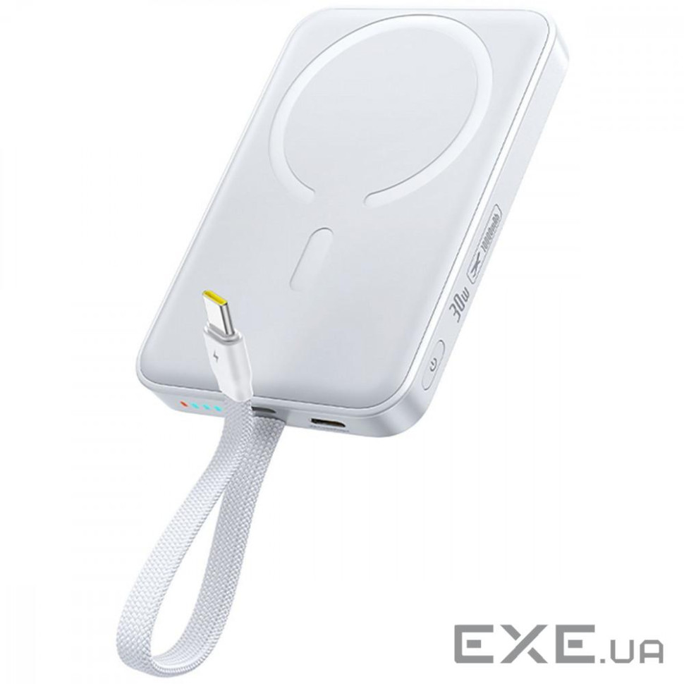 Портативная Батарея Baseus EnerFill FM11 with Built-in Type-C Cable 10000mAh 30W white (E0028905)