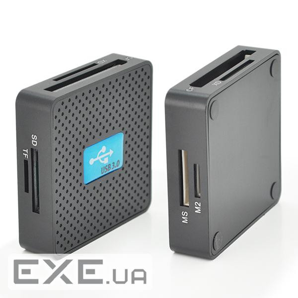 Картридер зовнішній HDH-939 Black, USB 3.0, SD/microSD/MS/TF/M2/USB 2.0 (HDH-939)