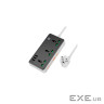 Мережевий фільтр HOCO AC7A на 3 розетки + 3 USB+USB-C, 17W, 220В, кабель 1,5м, Black / Wh (AC7A / B) , Black / Wh (AC7A