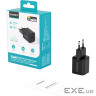 Мережевий зарядний пристрій Choetech PD5012-EU-BK, USB-A/USB-С