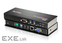 KVM подовжувач, PS / 2, до 300 м . Cat 5e, RS232 (CE370-AT-G)