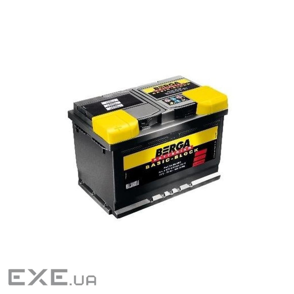 Акумулятор автомобільний Berga Basicblock 70Ah Н Ев (-/+) (640EN) (5701440647902)