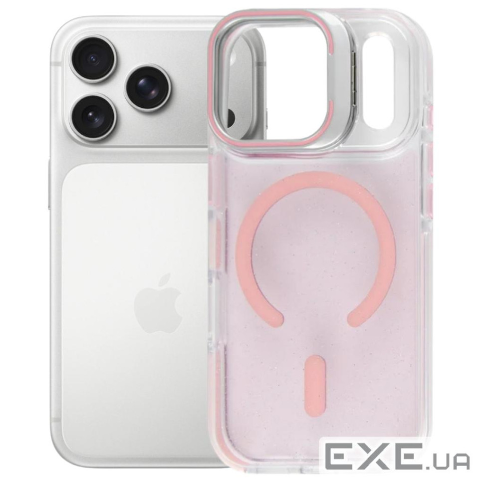 Чохол до мобільного телефона BeCover FIBRA Star Shine MagSafe Apple iPhone 17 Pro Light Pink (715428