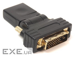 Перехідник HDMI AF - DVI (24+1) PowerPlant (KD00AS1301)