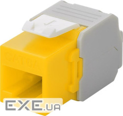 Конектор мережевий FreeEnd-RJ45 UTP6a,Keystone module LSA(ToolFree)PoE,жовтий (75.09.0691-10)