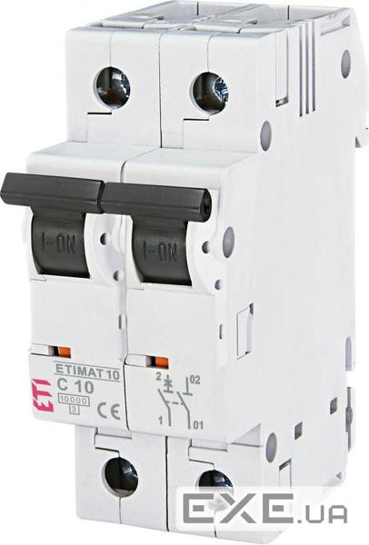 Автоматичний вимикач ETI, ETIMAT 10 1p+N C 10А (10 kA) (2132714)
