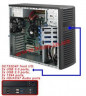 Housing SERVER CHASSIS MIDTOWER 500W CSE-732D4F-500B SUPERMICRO