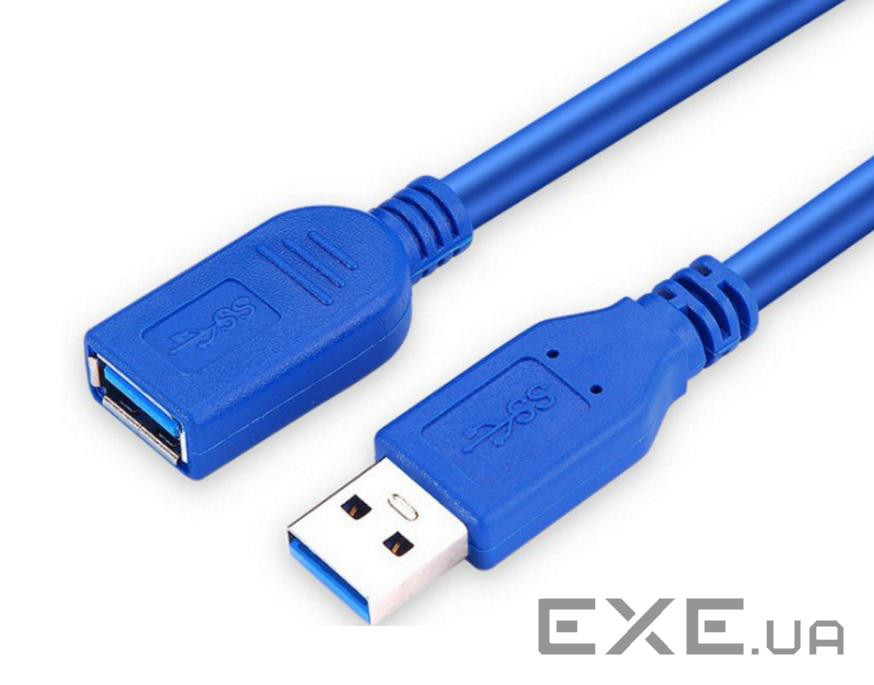 Кабель USB 3.0 AM-AF (продовжувач), 1.5 м, синій (B00644)
