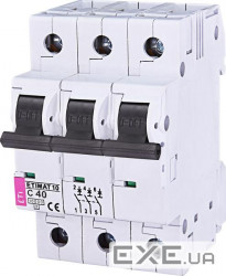 Автоматичний вимикач ETI, ETIMAT 10 3p C 40А (10 kA) (2135720)