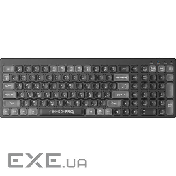Клавіатура OfficePro SK985B Wireless/Bluetooth Black