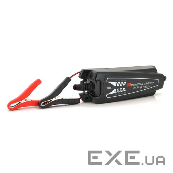 Зарядний пристрій Mervesan MS-60-6 / 12C для акумулятора 6 / 12V-0.8A-4A, затискачі, Q20 , Q20