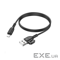 Кабель BOROFONE BX91 USB to iP 2.4A,1m, PVC, PVC connectors, Black (6974443389883)